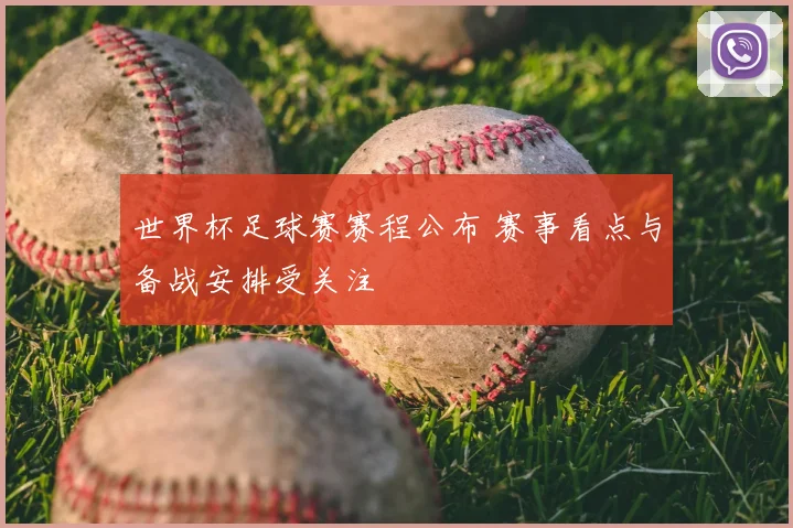 世界杯足球赛赛程公布 赛事看点与备战安排受关注